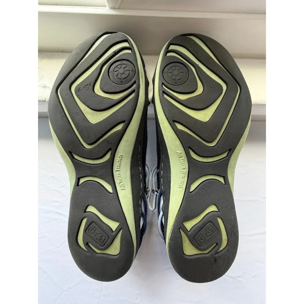 J-41 Adventure On Womens Navy Blue Mesh Mary Jane Sport Flats Shoes KP13MSY73 7M